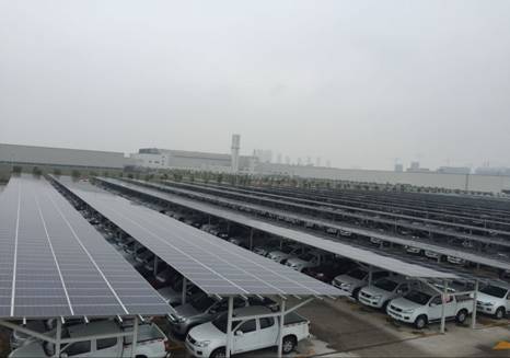 方大新能源公司江西五十鈴?fù)＼?chē)場(chǎng)光伏發(fā)電項(xiàng)目成功并網(wǎng)發(fā)電